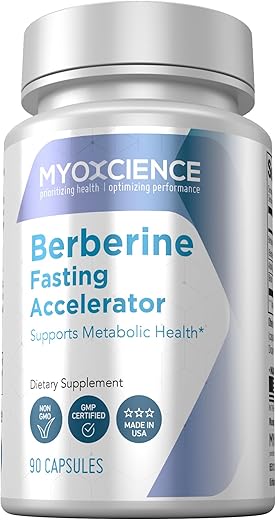 Berberine Fasting Accelerator: Berberine HCL com ALA e Biotina, Cápsula – 60g - MYOXCIENCE
