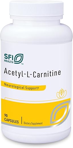 Acetyl-L-Carnitine 500 mg – Suplemento Hipoalergênico de Acetil L-Carnitina – Promove a Saúde Cognitiva - Klaire Labs
