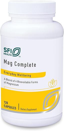 Mag Complete – Complexo Premium de Magnésio com Quatro Formas Bioativas de Magnésio – Suplemento de Magnésio com Succinato, Taurinato, Malato – 100g - Klaire Labs