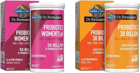 Dr Formulated – Prebióticos e Probióticos Completos em Cápsulas – 30 Bilhões UFC – 30 dias – 30g - Garden of Life