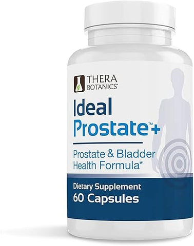 Therabotanics - Suporte Avançado para a Próstata Masculina – Ideal Prostate Plus com Saw Palmetto, Licopeno e Mais para Alívio Natural da Próstata