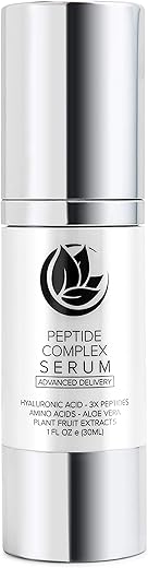 Soro Complexo de Peptídeos Microderm GLO – Melhor para Tonificação da Pele, Firmeza Facial, 100% PURO – 30ml