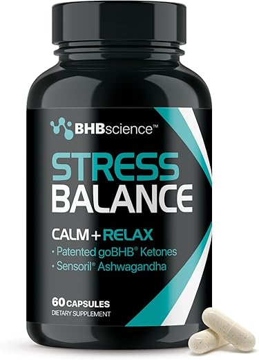 Real Ketones - Suplemento Calmante de Cortisol para Gerenciamento do Estresse – Suporte ao Humor com Magnésio Clinicamente Estudado e Sensoril Ashwagandha para Homens