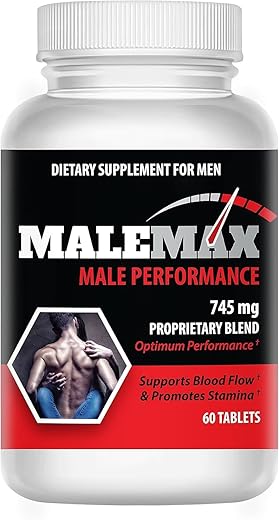MaleMax - Perform- Suplemento Masculino- Homens Ganham de 1 a 3 Polegadas Rápido- 100% Natural, Testado em Laboratório para Pureza- Sem Substâncias Proibidas- 60 Comprimidos