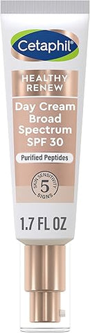 Creme Hidratante Renovador Saudável 50ml, Hidratante Diário com FPS 30, Creme Anti Rugas para o Rosto com Peptídeos, Sem Fragrância, Retinol - Cetaphil