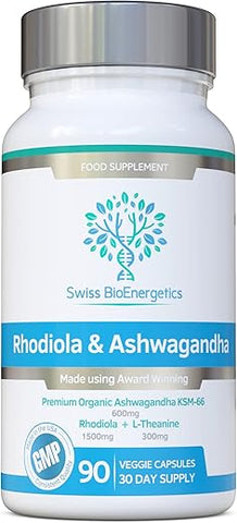 swiss bioenergetics - Rhodiola: Energia Natural e Bem-Estar – 100% Natural – 60 cápsulas – 500mg – Alta Qualidade