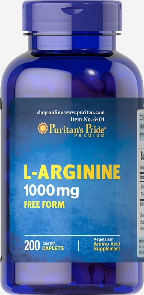 Puritan's Pride - Puritan’s Pride L-Arginina 1000 mg – 200 Comprimidos | Aumento de Energia e Desempenho