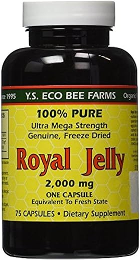 Royal Jelly 2,000 mg – 75 Cápsulas (Pacote com 2) | Mel Real 2.000 mg – 75 Cápsulas (Pacote com 2) | YS Eco Bee Farms - YS Eco Bee Farms