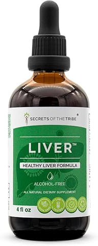 Secrets of the Tribe - Segredos da Tribo – Fórmula para um Fígado Saudável, Extrato Líquido de Ervas, Sem Álcool (120 ml)