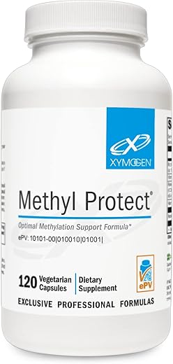 Methyl Protect – Fórmula de Metilação Ótima com Methyl Folate, Vitamina B12 (Methylcobalamin b12), Riboflavina B6 – Cognitivo, Saúde do Coração, Vitamina B12 em Português - XYMOGEN