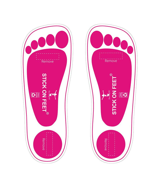 STICKONFEET - Protetores de Pés para Bronzeamento Spray Tan Premium Rosa – 60 Pares (120 pés)