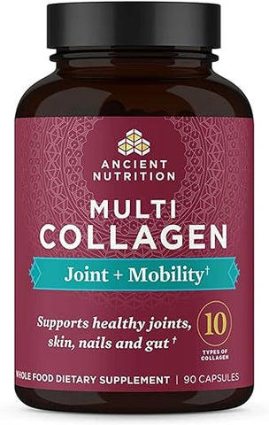 Cápsulas de Colágeno para Suporte Articular, 90 Ct, Mobilidade Articular, Suporte para Articulações e Pele - Ancient Nutrition