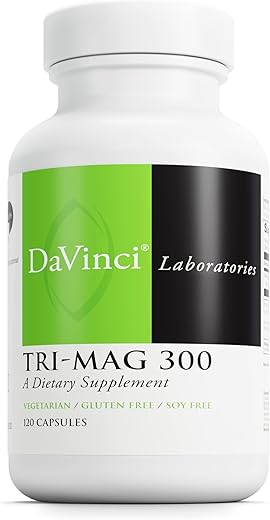 DAVINCI - Suplemento de Magnésio Quelato Tri-Mag 300 da DaVinci Labs – Glycinate, Taurinate – 300g