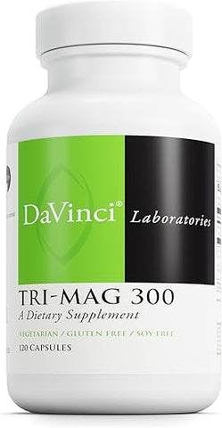 DAVINCI - Suplemento de Magnésio Quelato Tri-Mag 300 da DaVinci Labs – Glycinate, Taurinate – 300g