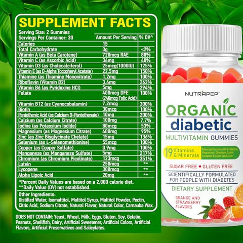 NutraPep - Gomas mastigáveis premium de multivitaminas para mulheres – Marca: Primeiro