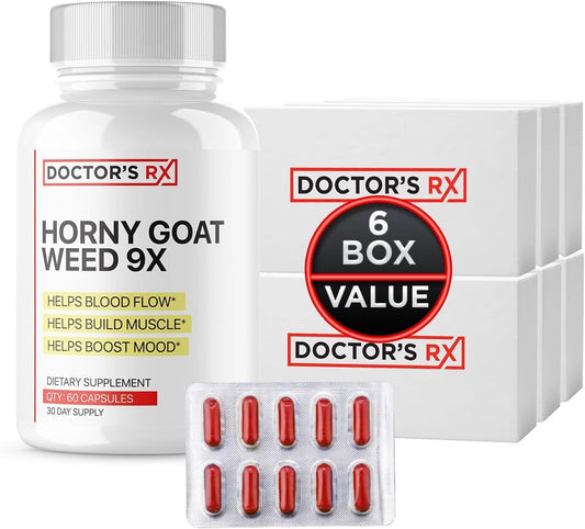 EPN Supplements - Horny Goat Weed 9X Ingredients | Aumente o Fluxo Sanguíneo e o Tamanho | Melhor Suplemento Masculino Recomendado #1