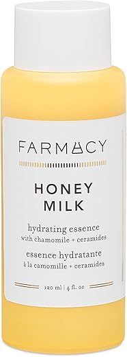 Honey Milk Hydrating Essence com Ceramidas – Primer Facial Hidratante, Restaura a Barreira de Umidade, Suaviza Rugas | 30ml - Farmacy