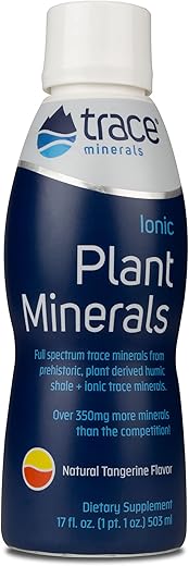 Trace Minerals - Minerais Traços | Minerais de Plantas Iônicos Líquidos | Suplemento Alimentar | Vegano Certificado, Não Transgênico, Sem Glúten, Livre de BPA, Testado por Terceiros | Tangerina | 500 ml