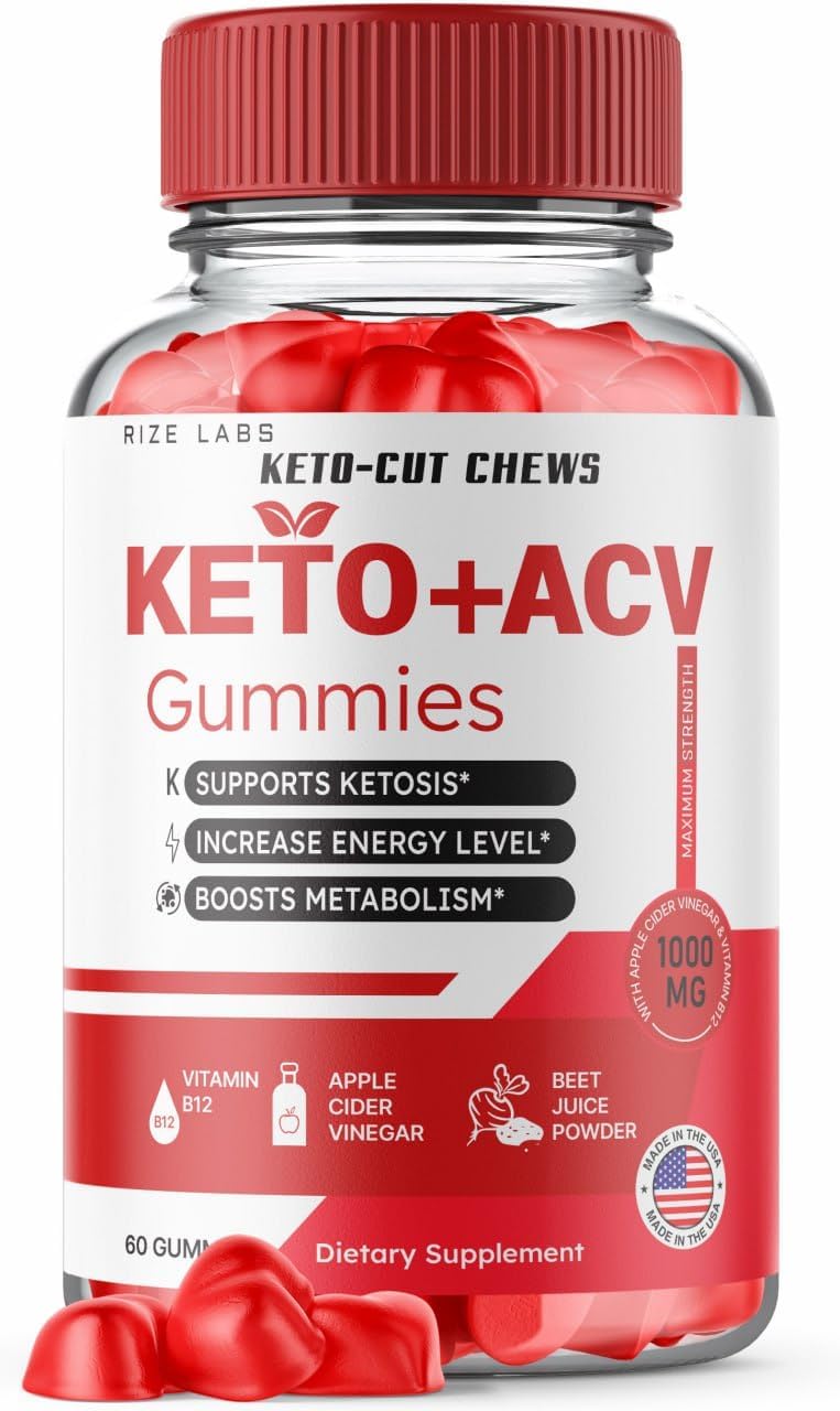 rize labs - Keto-Cut Chews ACV Gummies – Gomas Keto-Cut Premium Keto ACV para Perda de Peso Avançada, Goma Keto ACV, Suplemento de Máxima Potência KetoCut Gummies