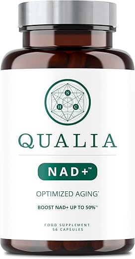NEUROHACKER COLLECTIVE - Qualia NAD Nicotinamida Ribosídeo NR – Aumenta os Níveis de NAD em até 50% com NR (Nicotinamida Ribosídeo de NIAGEN) e Niacina – 100% Eficaz – 60 Cápsulas