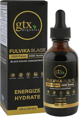 Fulvika - Gotas de Minerais Traços (200 Porções)(Sem Sabor) – 74 Minerais Traços de Humo Puro – Marca: Pure Humic