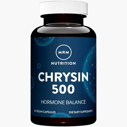 Nutrition Chrysin 500mg | Equilíbrio hormonal | Estimula níveis saudáveis de testosterona | Puro 5,7-Dihidroxiflavona | Sem glúten vegano | 30 porções - MRM