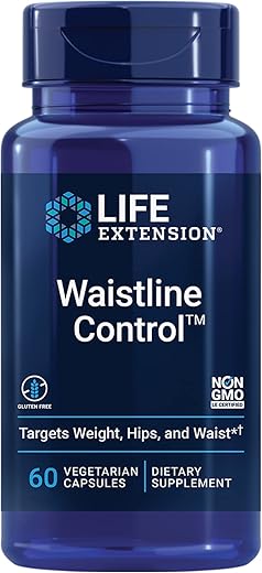 Waistline Control™: S. indicus, mangostão, Meratrim®, peso saudável, cintura, não transgênico, sem glúten, vegetariano, 60 cápsulas - Life Extension