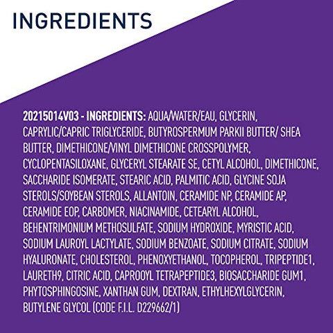 Night Cream para o Rosto | 2 Unidades (50 ml Cada) | Creme Noturno Renovador da Pele com Ácido Hialurônico - CeraVe