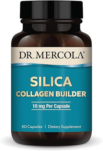 Suplemento Alimentar de Colágeno de Sílica, 60 Porções (60 Cápsulas), Livre de Transgênicos, Sem Glúten, Sem Soja - Dr. Mercola