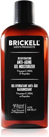 Brickell Men's Products - Gel Hidratante Rejuvenescedor para Homens Brickell, Natural e Orgânico, Absorção Rápida, Reduz Linhas Finas e Rugas (Aromatizado, 120g)