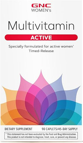 Multivitamínico Ativo para Mulheres | 90 Comprimidos | Marca GNC - GNC