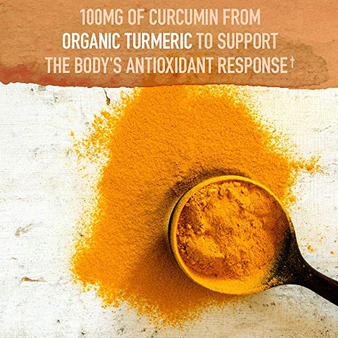 Curcumin 100mg – 120 Tablets | Resposta Inflamatória | Turmeric | 100g - Garden of Life