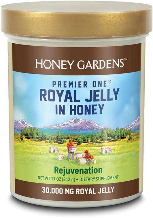 Premier One - Gel de Mel com Geleia Real 3000mg, 11 oz (325g) – Marca Real Honey