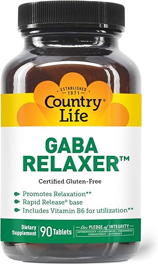 Gaba Relaxer – Liberação Rápida – 90 Comprimidos – Marca Country Life - Country Life