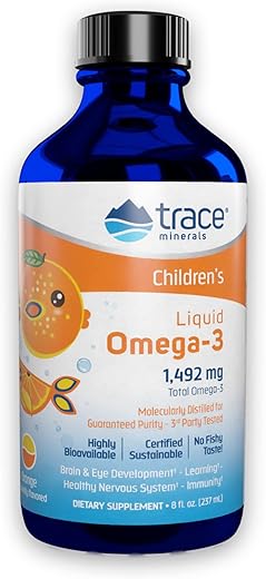 Ômega-3 Líquido Infantil | Promove Saúde Cerebral | 60 ml - Trace Minerals