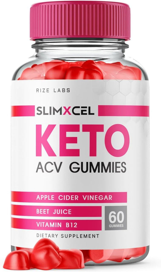 rize labs - Slimxcel Keto ACV Gummies – Perda de Peso Avançada – Gomas de Dieta para Queimar Gordura da Barriga – Avaliações das Gomas de ACV (60 Gomas)