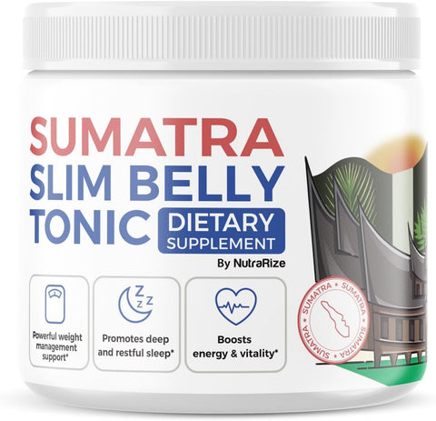 NutraRize - Pó Tônico Sumatra Slim Belly – Suplemento Dietético Sumatra Slim Tonic, Pó de Força Máxima Natural Sumatra, Avaliações do Sumatra Slim BellyTonic (1 Pacote)