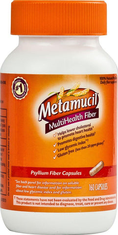 Metamucil - METAMUCIL CÁPSULAS 160 – Fibra Solúvel para Saúde Digestiva – 160 cápsulas