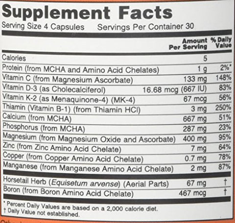 NOW Foods - Now Foods Bone Strength – 120 Cápsulas | Fortalecimento Ósseo | 120 Cápsulas | Marca Now Foods