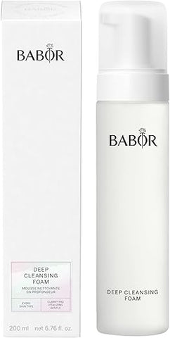 Espuma de Limpeza Profunda, Limpador Facial Suave Remove Impurezas e Equilibra a Hidratação, Hidratante com Glicerina, Deixa a Pele Macia - BABOR