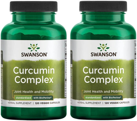 Curcumin Complex – Suporte à Saúde das Articulações e Mobilidade – Complexo Herbal – Marca Swanson - Swanson