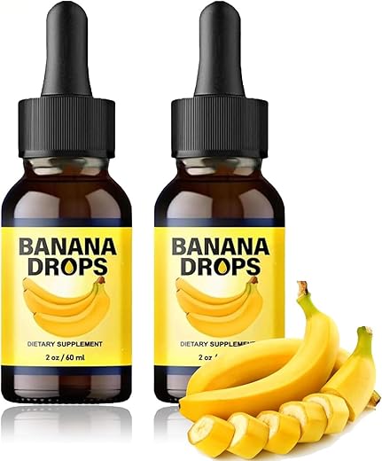 Gotas Líquidas de Banana, Extrato de Banana, Suplemento Líquido de Banana para Homens | 100% Natural | 30ml - KKINYAS