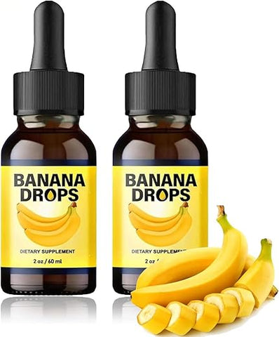 Gotas Líquidas de Banana, Extrato de Banana, Suplemento Líquido de Banana para Homens | 100% Natural | 30ml - KKINYAS