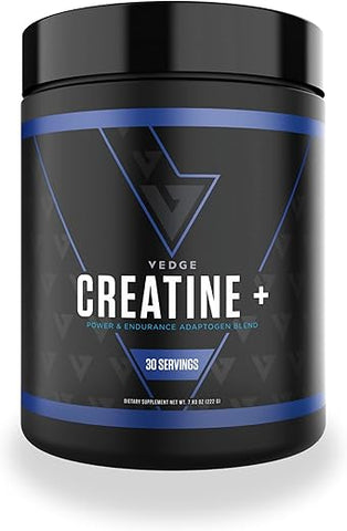 vedge - Vedge Nutrition Creatine em Pó | Creatina Vegana à Base de Plantas | Energia, Desempenho | 100% Natural | 300g