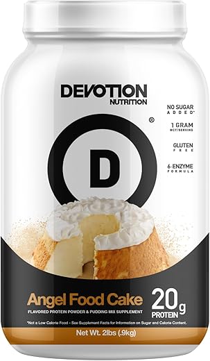 Pó de Proteína Blend | Sem Glúten, Amigo da Dieta Keto, Sem Açúcares Adicionados | 1g MCT | 20g Whey - Devotion Nutrition