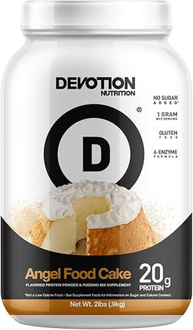 Pó de Proteína Blend | Sem Glúten, Amigo da Dieta Keto, Sem Açúcares Adicionados | 1g MCT | 20g Whey - Devotion Nutrition