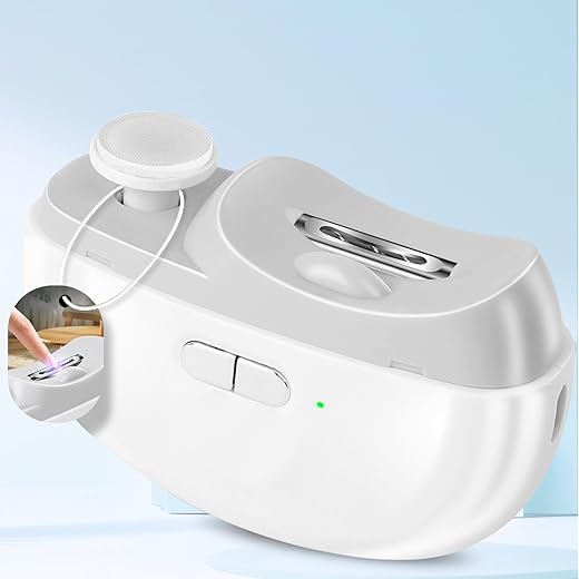 SUPERZZKKE - Cortador de Unhas Elétrico para Bebês – Aparador de Unhas 3 em 1, Polidor