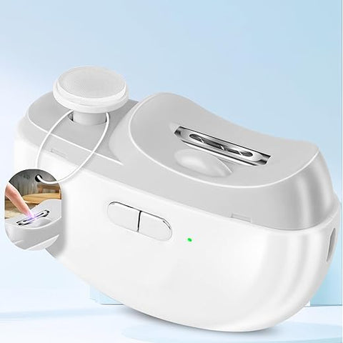 SUPERZZKKE - Cortador de Unhas Elétrico para Bebês – Aparador de Unhas 3 em 1, Polidor