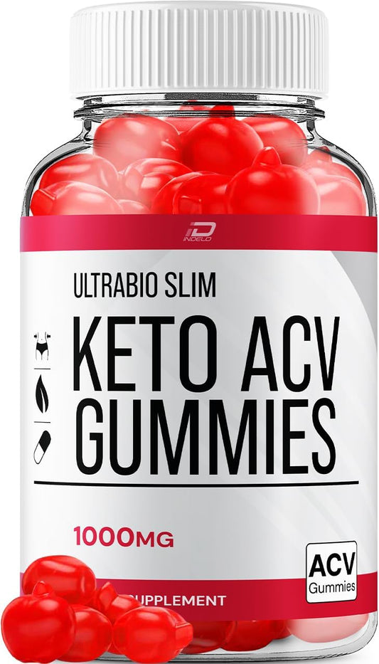 Indelo - Ultra Bio Slim Keto Plus ACV Gummies – Avaliações de Gomas de Vinagre de Maçã UltraBio Slim Keto, Gomas BioSlim de Força Máxima para Gerenciamento Avançado de Peso