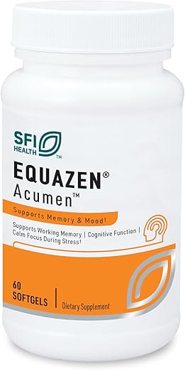 Acumen – Suplemento de Suporte Cognitivo com Extrato de Bacopa Monnieri – Suporte à Memória – Livre de Glúten – 60 cápsulas - Klaire Labs